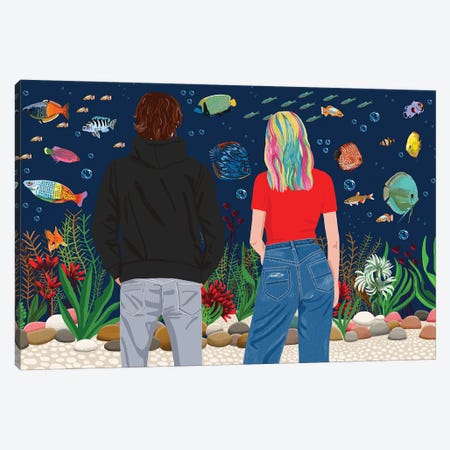 The Aquarium Canvas Print #BTM58} by Jackie Besteman Canvas Print