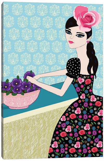 Flower Girl Canvas Art Print - Jackie Besteman