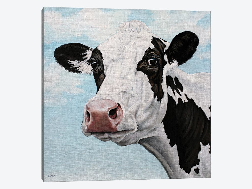 Dairy Cow by Clara Bastian 1-piece Canvas Art Print