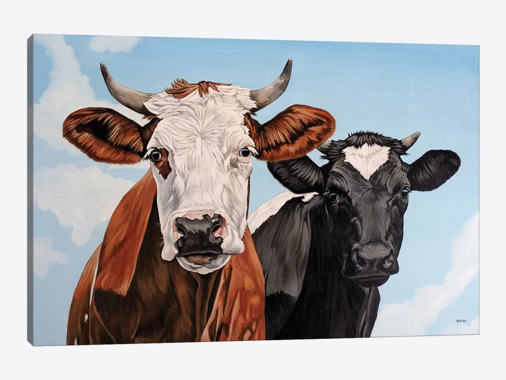 Ginger And Bessie by Clara Bastian 1-piece Canvas Print