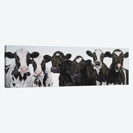 Herd Of Cows Canvas Print #BTN19} by Clara Bastian Canvas Art