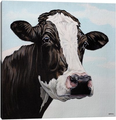 Moo Cow Canvas Art Print - Clara Bastian