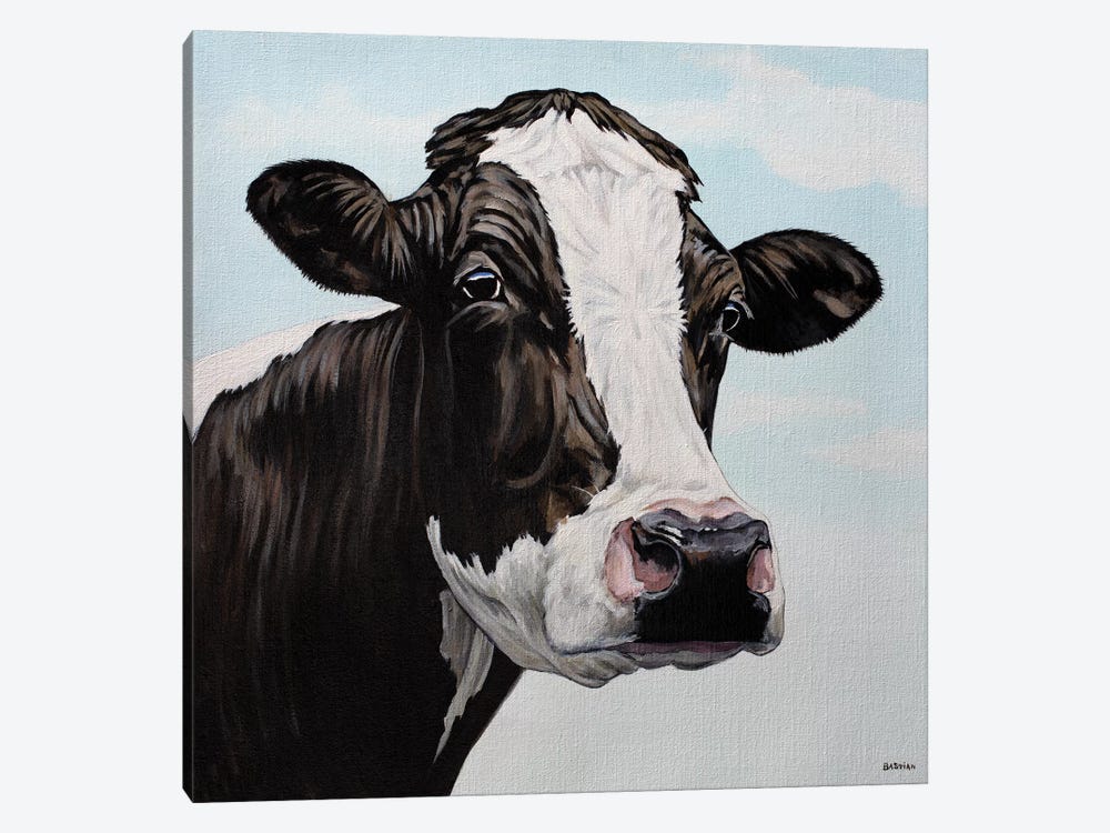 Moo Cow by Clara Bastian 1-piece Canvas Art Print