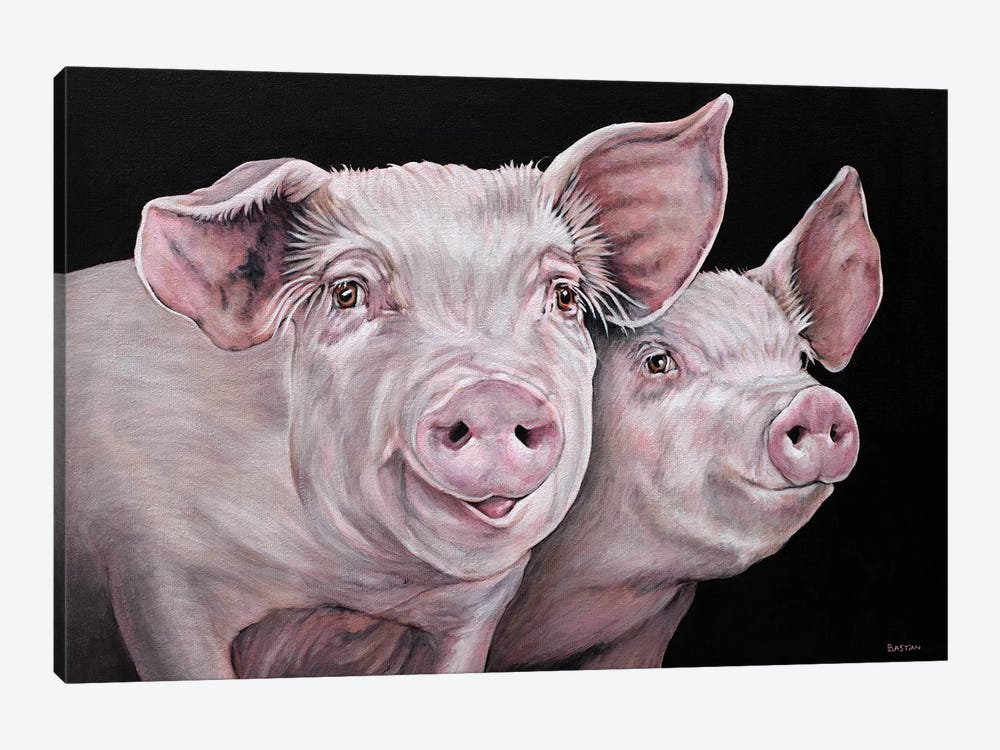 Pirky And Porky by Clara Bastian 1-piece Art Print