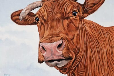 Red Cow by Clara Bastian canvas print