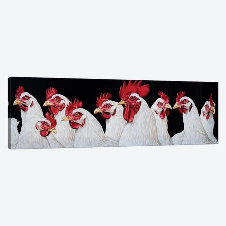 Rooster And Harem Canvas Print #BTN36} by Clara Bastian Art Print