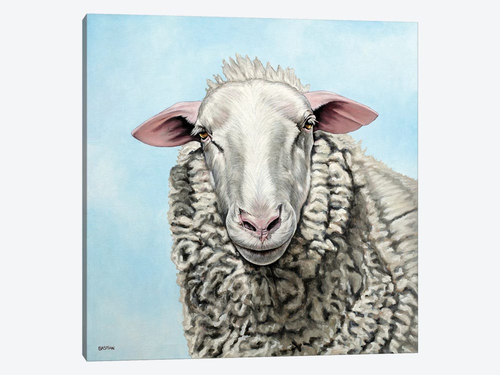Sheep by Clara Bastian 1-piece Canvas Artwork