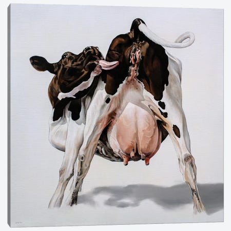 Candy Cow Canvas Print #BTN5} by Clara Bastian Canvas Print