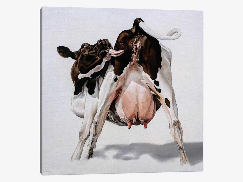 Candy Cow by Clara Bastian 1-piece Canvas Artwork