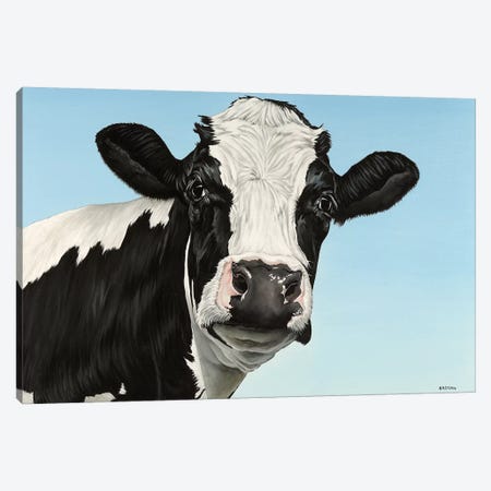 Cow Canvas Print #BTN6} by Clara Bastian Art Print