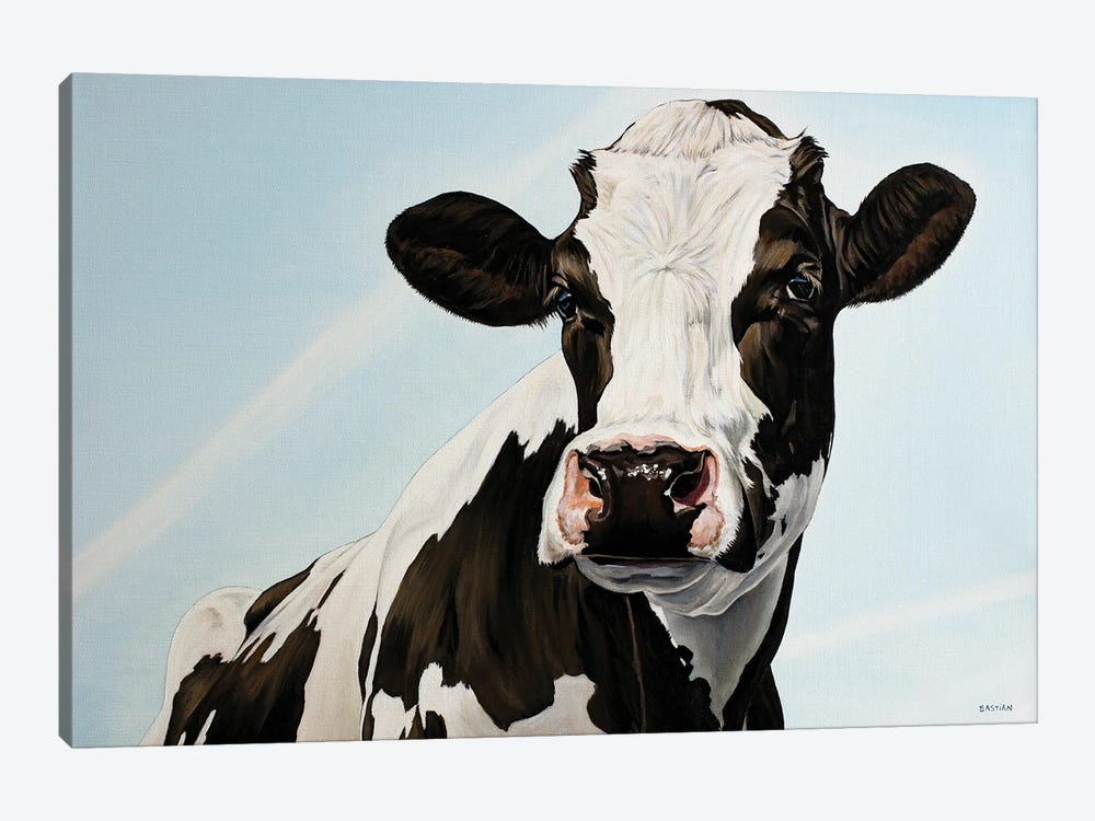 Pretty Cow by Clara Bastian 1-piece Canvas Wall Art