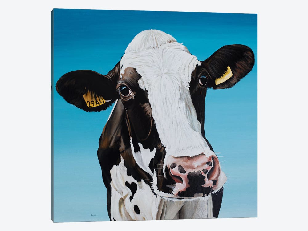 Cow 2940 by Clara Bastian 1-piece Canvas Artwork