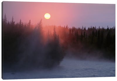 Sunrise Over Kasilof River, Kasilof, Alaska Canvas Art Print