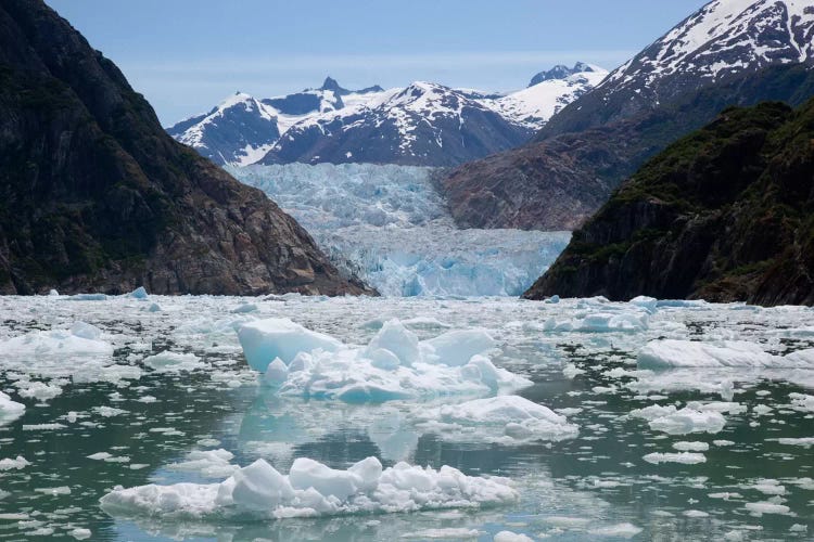 South Sawyer Glacier And Bay Full Of Bergy Bits, Tracy Arm-Fords Terror Wilderness, Tongass National Forest, Alaska