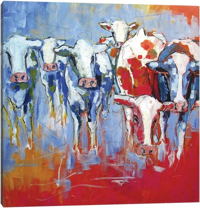 Cows Canvas Art Print