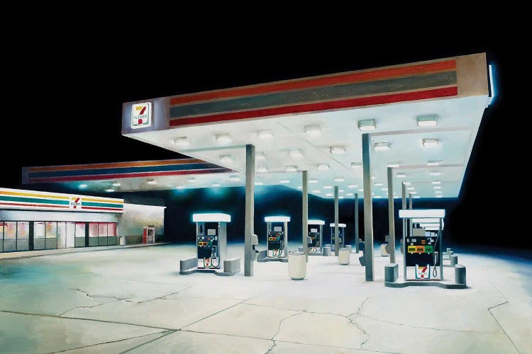 7-Eleven by beware the void wall art