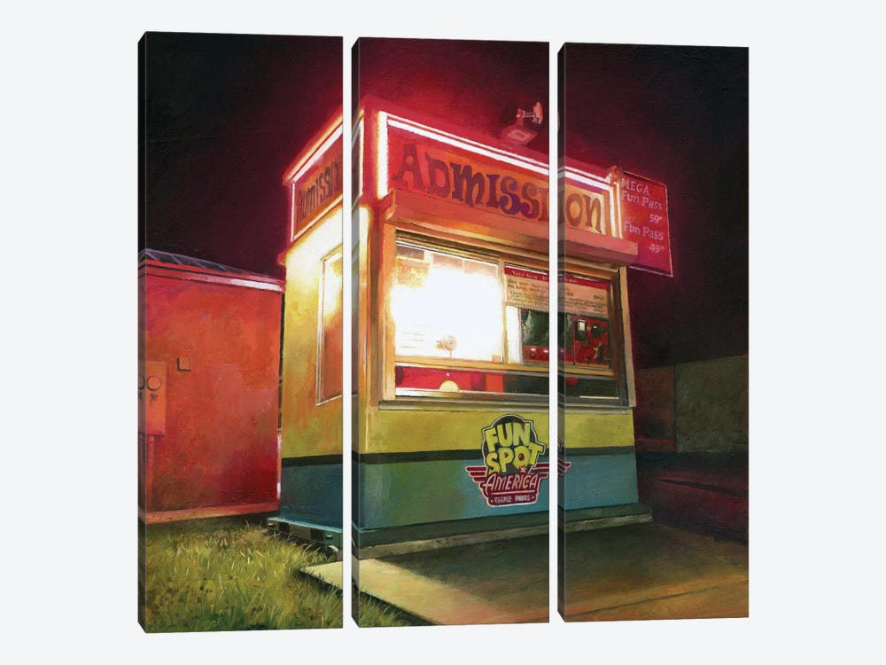 Kiosk by beware the void 3-piece Canvas Art