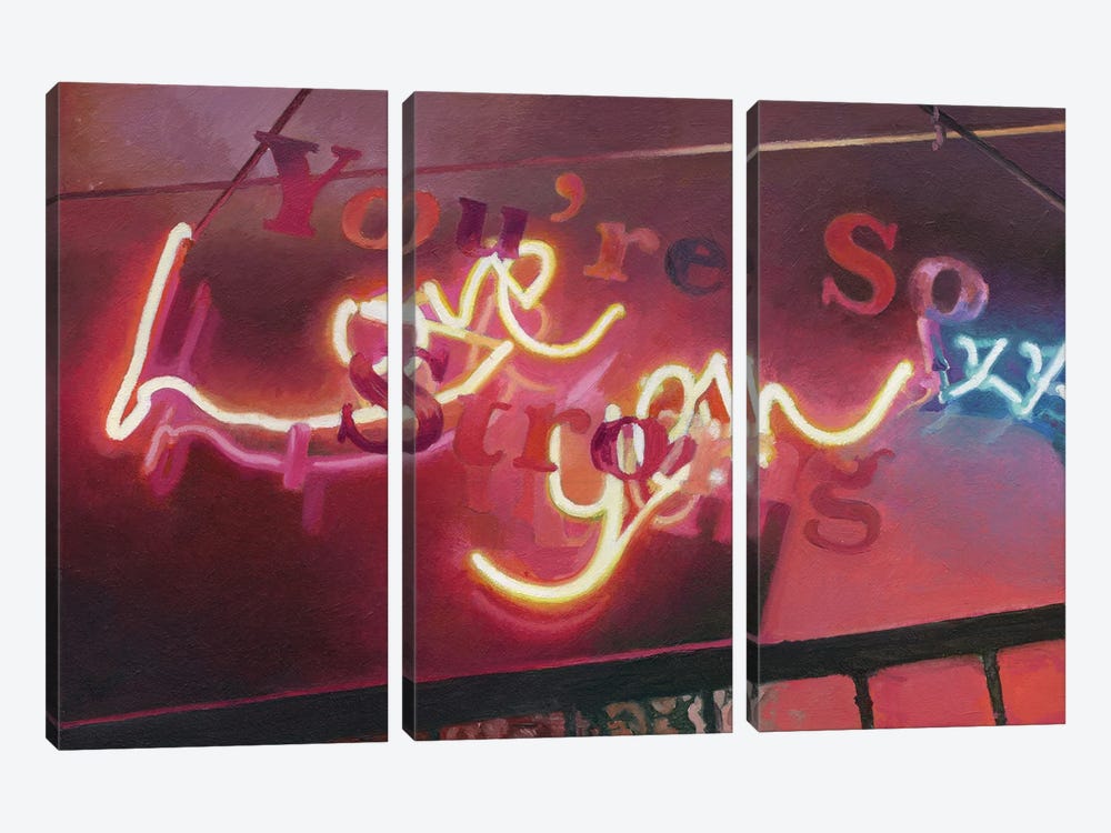 Love You Too by beware the void 3-piece Canvas Art