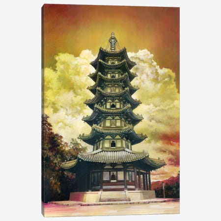 Pagoda Canvas Print #BTV3} by beware the void Canvas Print