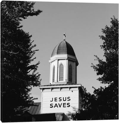 Jesus Saves Charleston Canvas Art Print - Jesus Christ