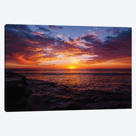 Sunset Cliffs Night III Canvas Print #BTY1124} by Bethany Young Art Print