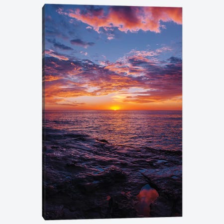 Sunset Cliffs Night V Canvas Print #BTY1126} by Bethany Young Art Print
