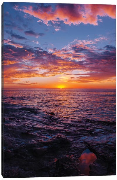 Sunset Cliffs Night V Canvas Art Print - Bethany Young