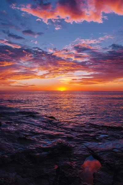 Ocean Sunrises & Sunsets: Sunset Cliffs Night V by Bethany Young