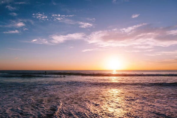 Ocean Sunrises & Sunsets: Sunset Surfers III by Bethany Young