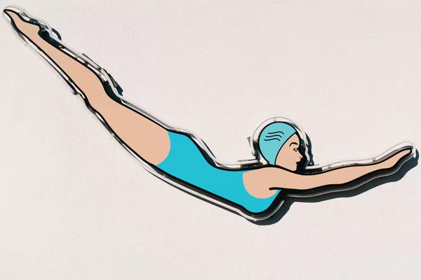 Women's Swimsuits: Palm Springs Dive by Bethany Young
