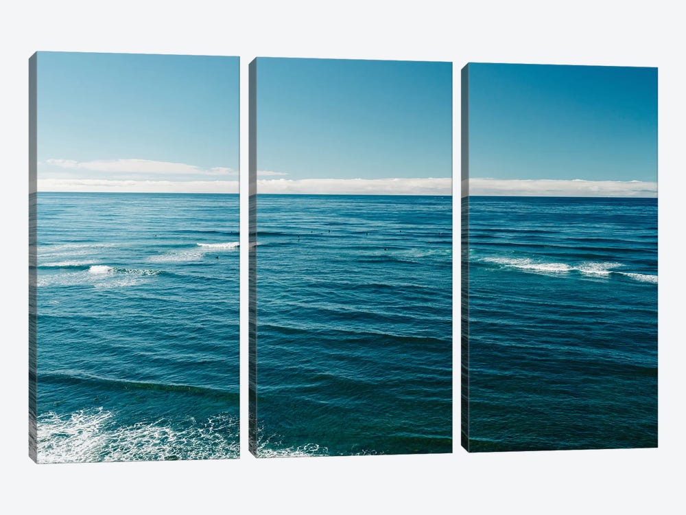 Sunset Cliffs Surfers IV by Bethany Young 3-piece Canvas Wall Art