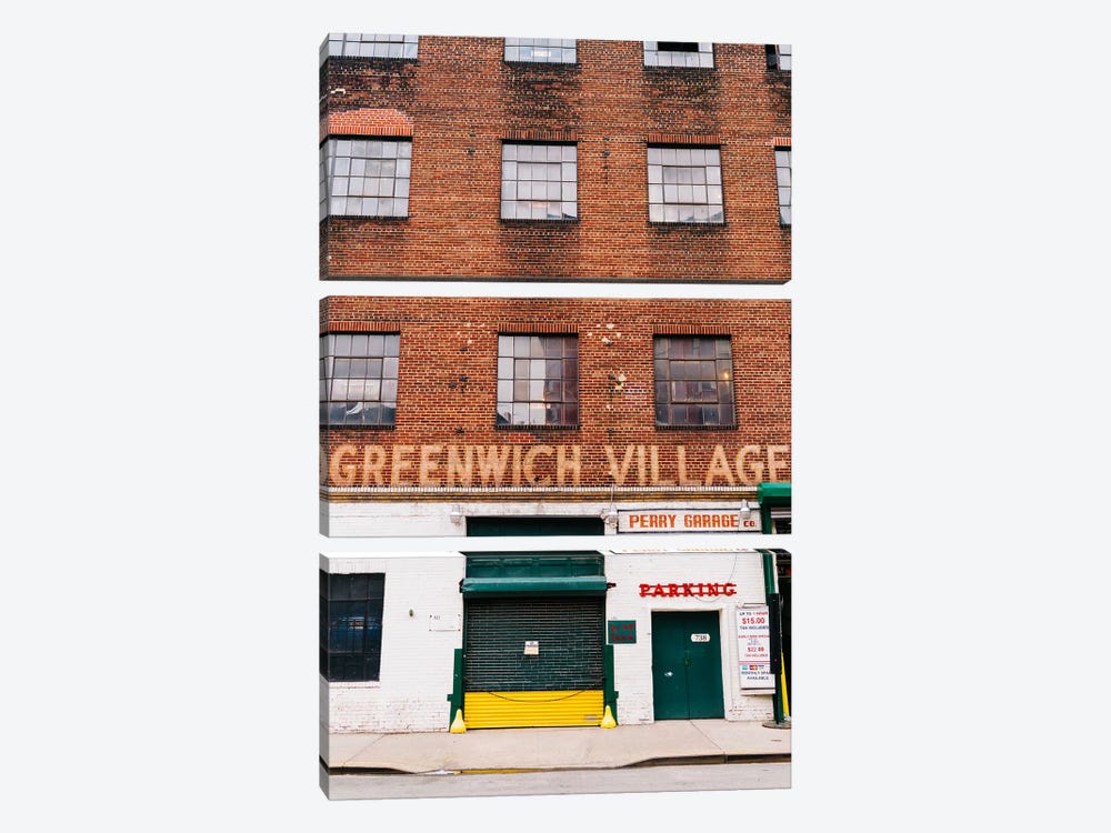 Greenwich Village Garage by Bethany Young 3-piece Canvas Print