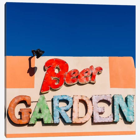 Marfa Beer Garden Canvas Print #BTY1182} by Bethany Young Canvas Wall Art