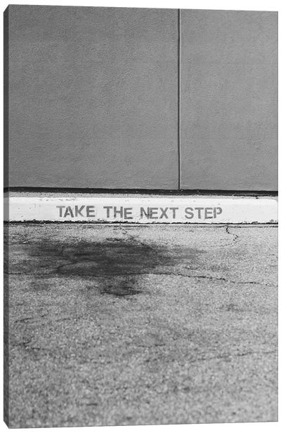 Take The Next Step Canvas Art Print - Find Your Voice