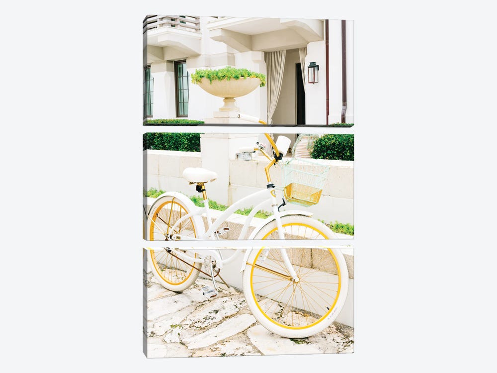 Alys Beach Bike by Bethany Young 3-piece Canvas Wall Art