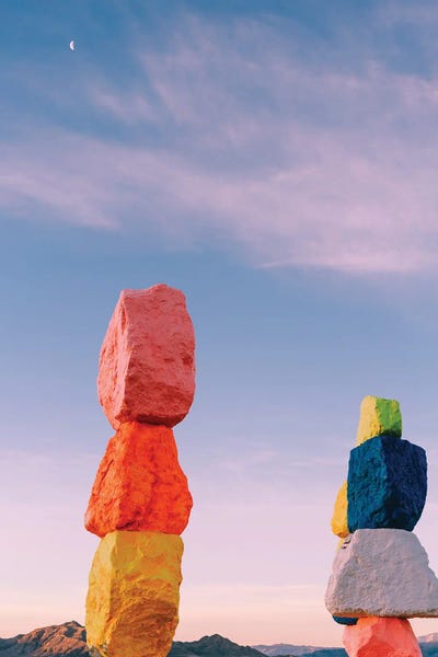 Nevada: Seven Magic Mountains Moon II by Bethany Young