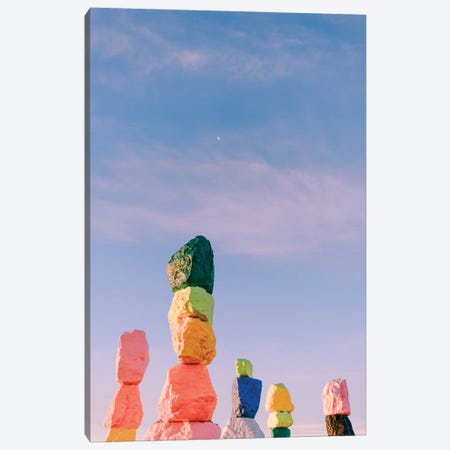 Seven Magic Mountains Moon III Canvas Print #BTY1229} by Bethany Young Art Print