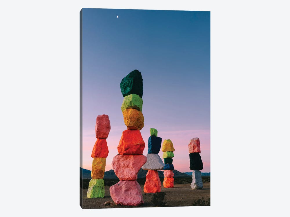 Seven Magic Mountains Moon IV by Bethany Young 1-piece Canvas Print