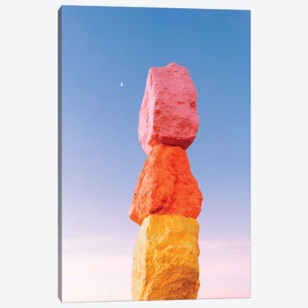 Seven Magic Mountains Moon VI Canvas Print #BTY1232} by Bethany Young Canvas Artwork