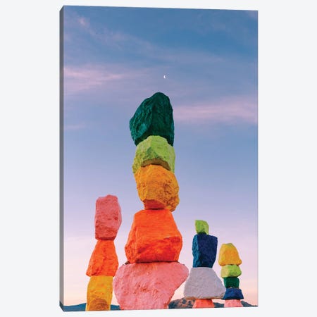 Seven Magic Mountains Moon Canvas Print #BTY1233} by Bethany Young Canvas Art