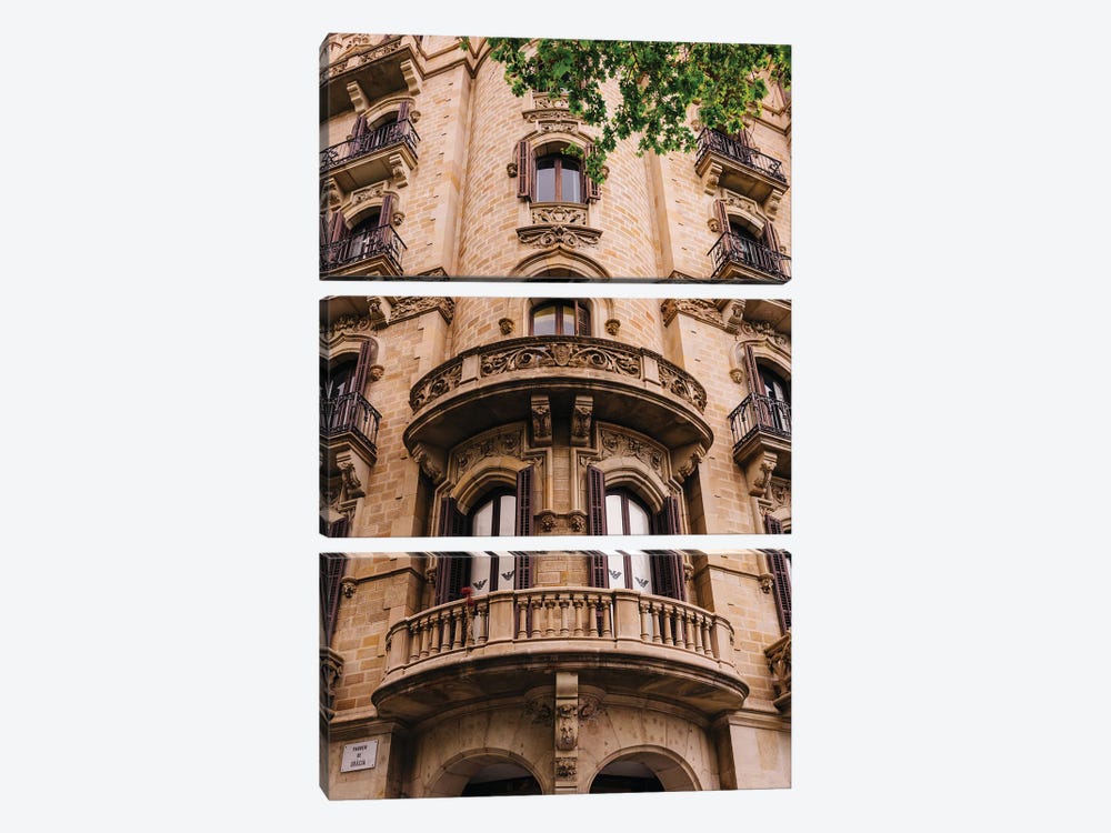 Barcelona Architecture II by Bethany Young 3-piece Canvas Art Print