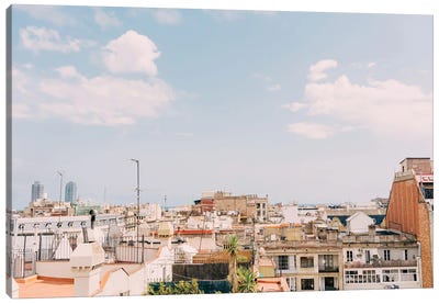 Barcelona Rooftops Canvas Art Print - Spain Art