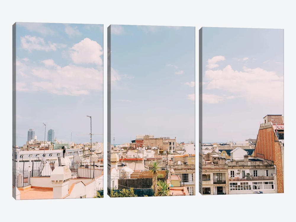 Barcelona Rooftops by Bethany Young 3-piece Canvas Art Print