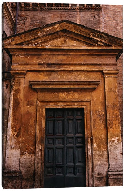 Roman Door XXII Canvas Art Print - Lazio Art