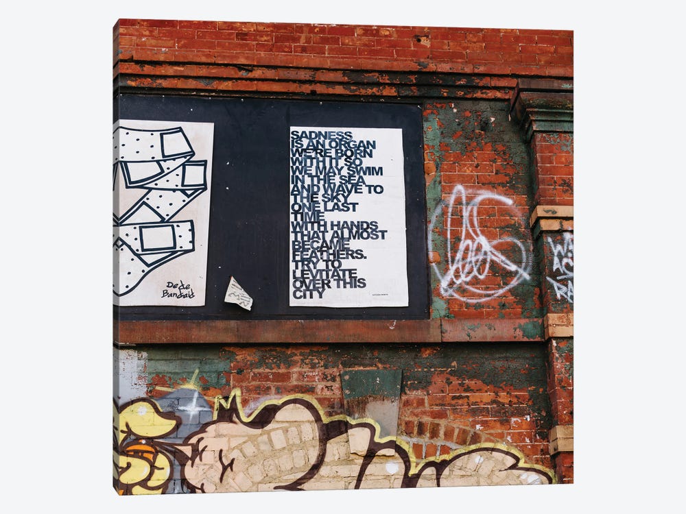 East Village Street Art VII by Bethany Young 1-piece Canvas Print