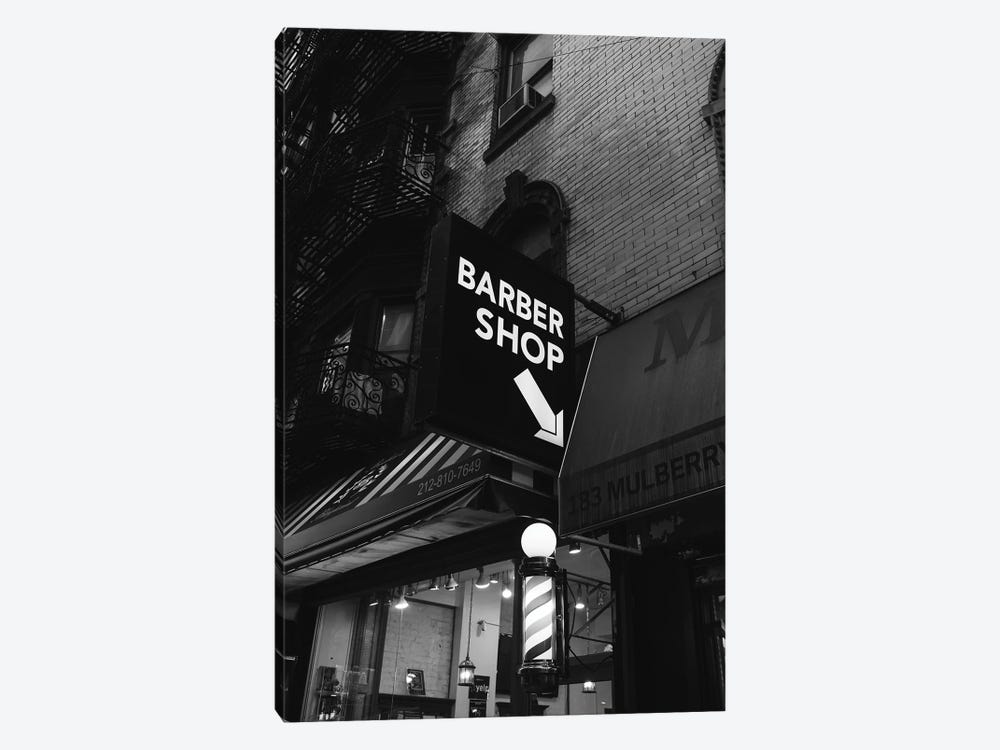 Manhattan Barber Shop by Bethany Young 1-piece Canvas Art Print