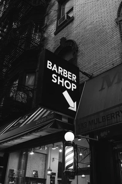 Signs: Manhattan Barber Shop by Bethany Young
