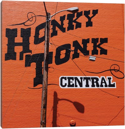 Nashville Honky Tonk Canvas Art Print - Novelty City Scenes