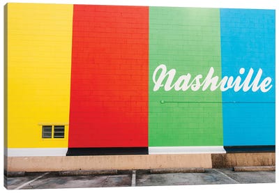 Nashville Street Art V Canvas Art Print - Novelty City Scenes