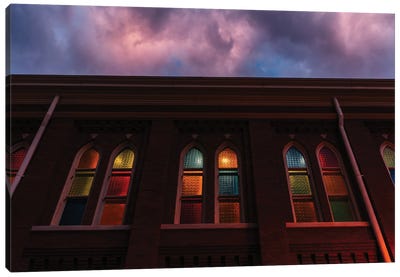 Sunset at the Ryman Canvas Art Print - Bethany Young